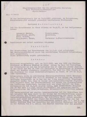 Schmalenberg, Ferdinand