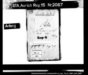 Die Wahl und Bestätigung der Senatoren in Aurich