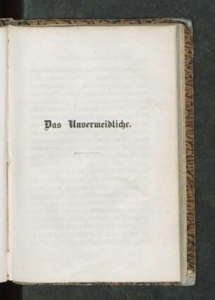 Das Unvermeidliche