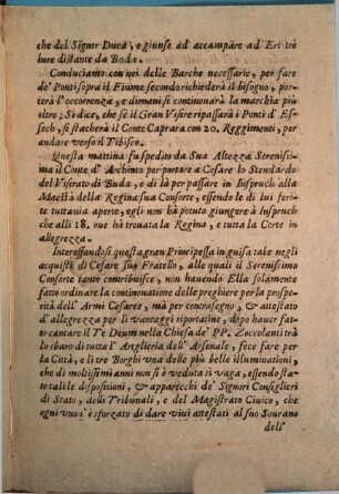 Giornale ... Dal Campo Cesareo ..., 14. Giornale quartodecimo Dal Campo dell' armata Cesarea à Ert trè hore distante da Buda alli 6. Settembre 1686