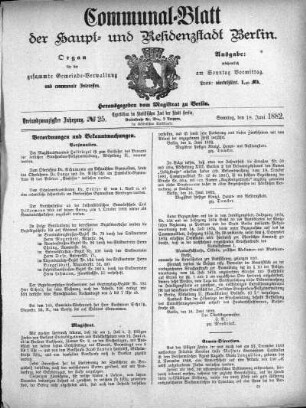1882,25: No. 25, 18. Juni 1882