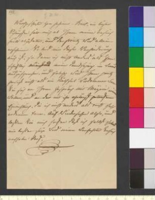 Brief von Sachsen-Weimar und Eisenach, Maria Pawlowna Großherzogin von an Goethe, Johann Wolfgang von