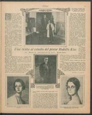 Una visita al estudio del pintor Rodolfo Kiss