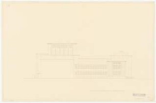 Stadttheater, Bremerhaven: Südansicht 1:100