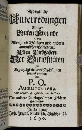 Augustus 1689.