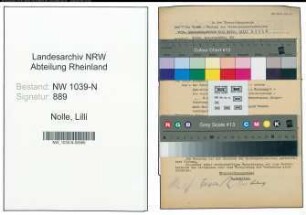 Entnazifizierung Lilli Nolle , geb. 00.00.0000 ()