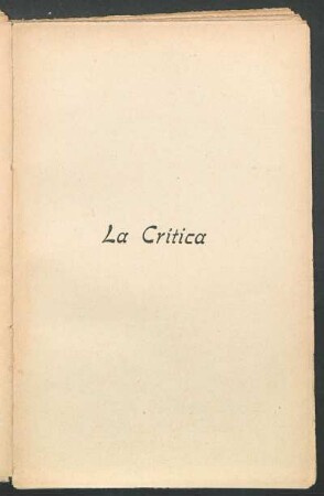La crítica