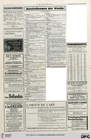 Nr. 37 (13. Sep. 1931), S. 4: Preisberichte