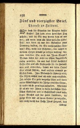 Fünf und vierzigster Brief. - Neun und vierzigster Brief.