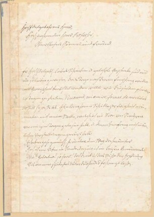 Alexander Gottlieb Baumgarten (1714-1762) Autographen: Brief von Alexander Gottlieb Baumgarten an Unbekannt - BSB Autogr. Alexander Gottlieb Baumgarten