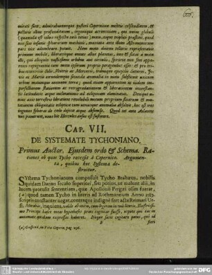 Cap. VII. De Systemate Tychoniano