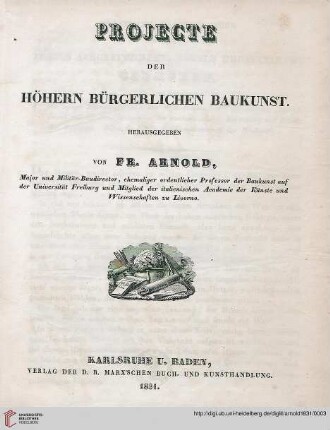 Projecte der höhern bürgerlichen Baukunst