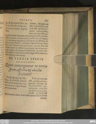 De Tertia Specie Qualitatis.