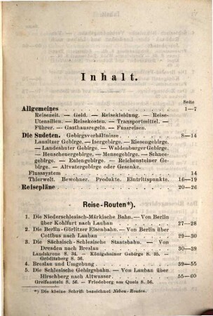 Riesengebirge und die Grafschaft Glatz