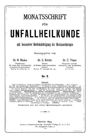 No. 9. Berlin, 20. September 1895. II. Jahrgang.