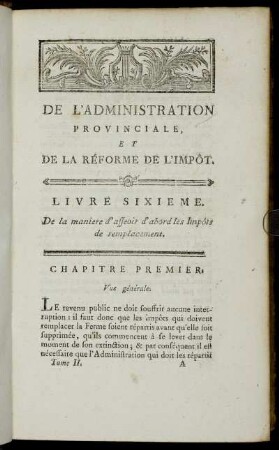 Chapitre Premier. - Chapitre VI.
