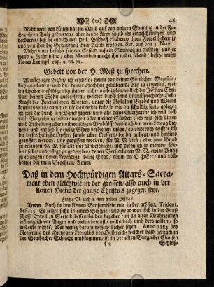 45-55, Gebett vor der H. Meß zu sprechen; ...