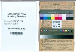Entnazifizierung Fritz Hummelsiep , geb. 08.05.1893 (Arzt)
