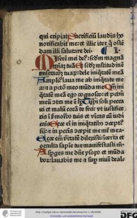 Miserere mei deus secundum magnam misericordiam tuam...
