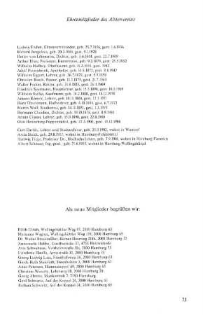 Ehrenmitglieder des Alstervereins