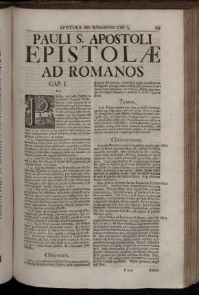 Pauli S. Apostoli Epistolæ Ad Romanos
