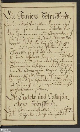 Bl. 14r. Die Fouriers betreffende