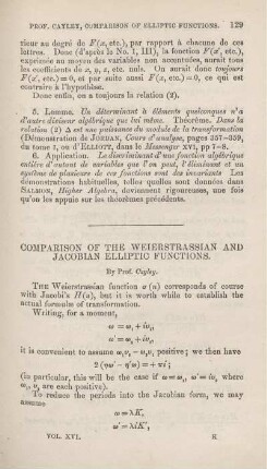 Comparsion of the Weierstrassian and Jacobian elliptic functions.