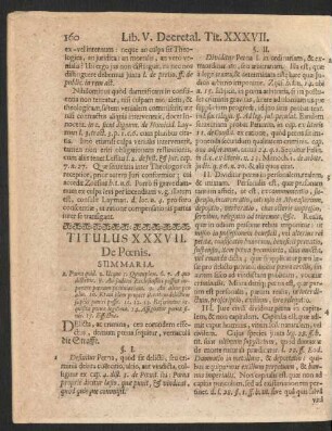 Titulus XXXVII. De Poenis