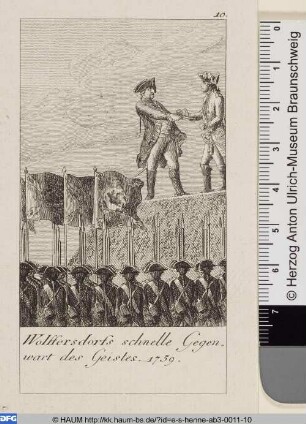 Wolffersdorfs schnelle Gegenwart des Geistes. 1759.