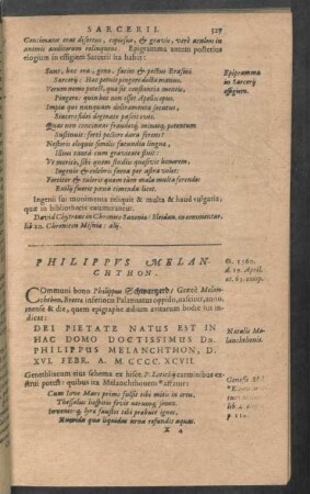 Philippus Melanchthon.