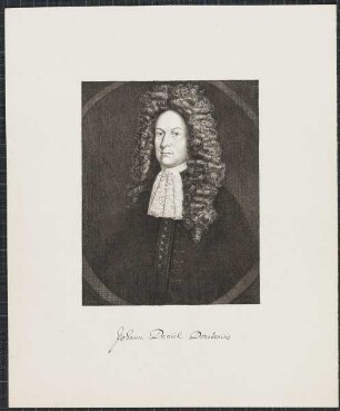 Icones Professorum Marpurgensium — Bildnis des Johann Daniel Dorsten (1643-1706)