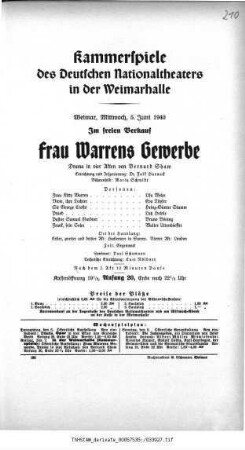 Frau Warrens Gewerbe
