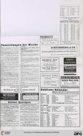 Nr. 6 (6. Feb. 1938), S. 3: Preisberichte