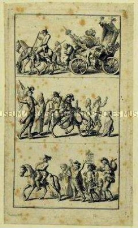 Herumziehende Komödianten - Viertes Blatt zu Lichtenbergs Vorschlag zu einem Orbis Pictus