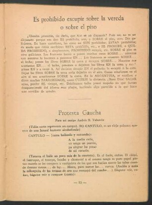 Protesta Gaucha : Para mi amigo Andrés B. Taboada