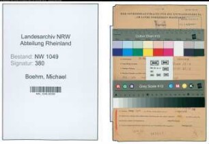 Entnazifizierung Michael Boehm , geb. 24.05.1915 (Bahnangestellter)