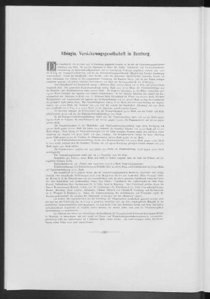 Albingia, Versicherungsgesellschaft in Hamburg.