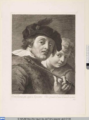 Der Pfeifenraucher und der Junge
