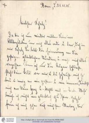 Brief vom 21.11.1905