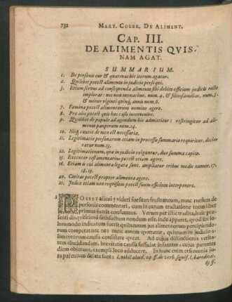 Cap. III. De Alimentis Quis Nam Agat.