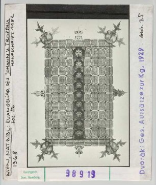 Wien, Nationalbibliothek: Cod. 1182, fol. 56, Evangeliar des Johann von Troppau, 1368