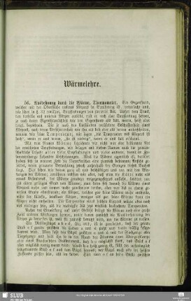 Wärmelehre.