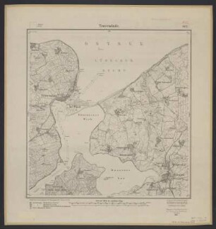 Messtischblatt [2031] = 662 : Travemünde, 1918 : Messtischblatt [2031] = 662 : Travemünde. - Hrsg. 1879, Auflagedr. 1918. - [Berlin] : Reichsamt für Landesaufnahme, 1918. - 1 Kt. : einfarb.