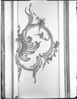 Potsdam, Neues Palais, Wohnung Friedrich II., Blaue Kammer, R.:179, Westwand - Südecke.