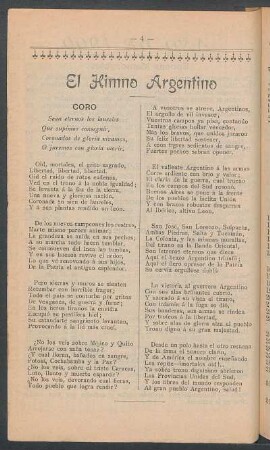 El himno argentino
