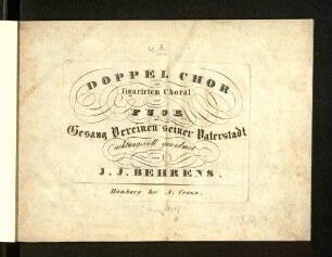 Doppelchor mit figurirtem Choral und Fuge