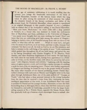 The house of Macmillan