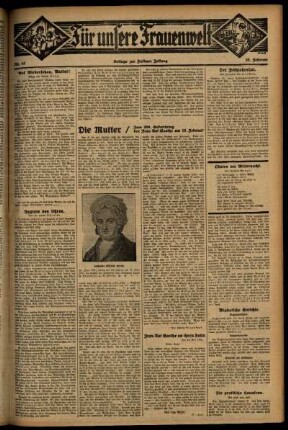 Zweite Ausgabe vom Freitag, den 20. Februar 1931.