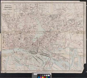 Plan der Städte Hamburg, Altona und Wandsbek