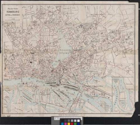 Plan der Städte Hamburg, Altona und Wandsbek